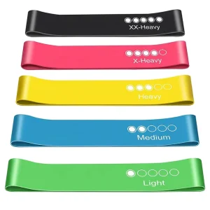 Rubber Latex Mini Loop Resistance Band for Home Workouts