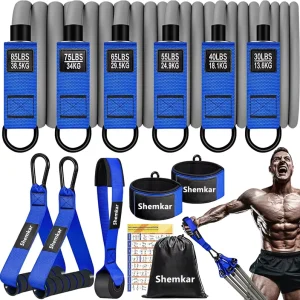 Rubber Latex Resistance Tube Bands Set for Full-Body Strength Training
