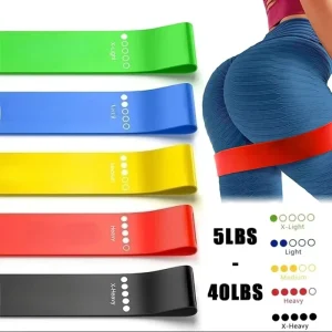 Rubber Resistance Loop Band for Yoga, Fitness, Hip, Leg, Squat, and Dance