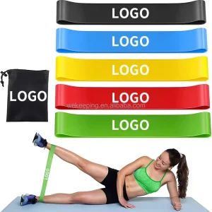 Rubber Resistance Loop Exercise Band for Yoga, Gym, Strength Training, and Pilates