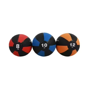 Rubber Wall Ball and Slam Ball Set for Cross-Training and Strength Workouts