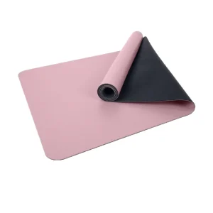 Rubber Yoga Mat Shock-Absorbing Dance Mat Noise-Reducing Non-Slip Aerobics Fitness Exercise Mat 183cm