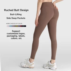Ruched Butt-Lifting Workout Yoga Pants and Leggings for Women’s Sportswear