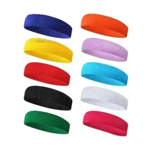 Running Yoga Baseball Headband, Solid Color, Sweat-Absorbent, Non-Slip Elastic Sports Hair Band