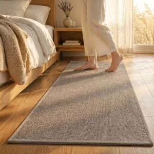 Rustic Kitchen Mats Rugs Woven Polyester PVC Cushioned Non-Slip Fade Resistant Stain Resistant Washable Super Absorbent Soft