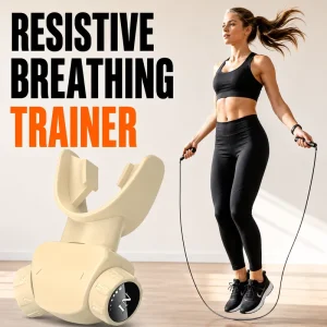 S1 Professional Breathing Exerciser 8 Level Adjustable Lung Trainer with 2 Mouthpieces and APP Guided Training Courses