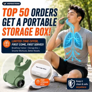 S1 Respiratory Muscle Trainer 8-Gear Adjustable Resistance Breathing Exerciser