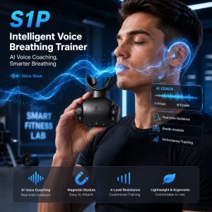 S1P Intelligent Voice Breathing Trainer Voice Coaching 8 Resistance Levels for Smart Fitness Professional Manufacturer