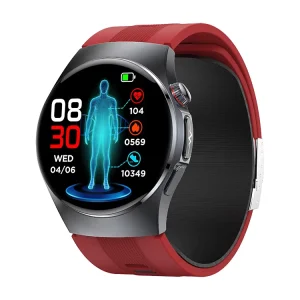 S201 AMOLED Smartwatch with Air Pump, Heart Rate and Blood Pressure Monitoring, SOS Call, NFC, Sports Tracking