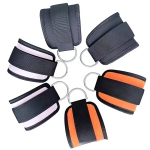 SBR Material Ankle Strap Resistance Band for Leg and Glute Workouts with Foot Loop