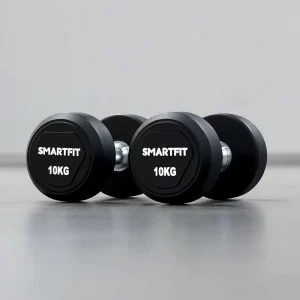 SMARTFIT 2-50kg Commercial PU Dumbbell Sets Free Weights for Gym Strength Training