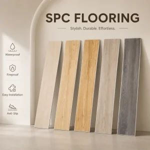 SPC Flooring Stone Marble Look Rigid Core Waterproof Click-Lock Anti-Slip Wear Layer IXPE Backing Manufacturer
