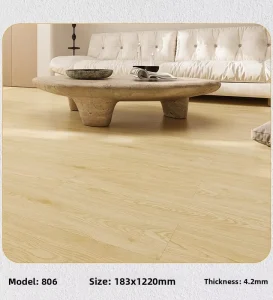 SPC Flooring with Waterproof Scratch-Resistant Surface for Residential Use