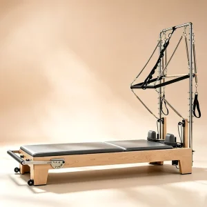SVD T08 Wood Pilates Reformer with Half Tower Direct Factory Supply Customizable Pilates Studio Equipment