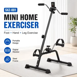 SXZ-001 Mini Home Exercise Bike Portable Physical Therapy Steel Digital Display