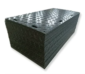 Safe Non Slip Walkway Ground Protection Mat HDPE Temporary Floor Protection Mats
