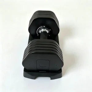 Safe Twist Lock Adjustable Dumbbell with Holder Durable Quick Adjust Home Gym Dumbbell for Small Size Room Strength Exercise