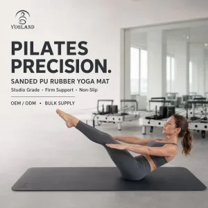 Sanded PU Yoga Mat Non-Slip Rubber Pad