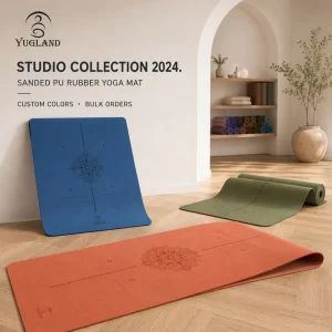 Sanded PU Yoga Mat Single Color Bulk Supply Non-Slip Exercise Pad for Urban Yoga