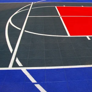 School Gym Basketball Floor Tiles PP Supply for Recreation Facilities