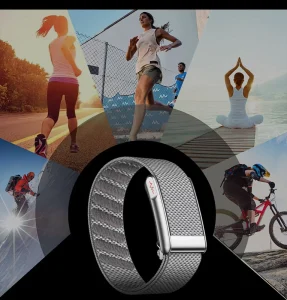 Screenless Smart Band E500 ECG Blood Oxygen Heart Rate Monitor IPX8 Waterproof 125mAh Battery Fitness Tracker Android iOS