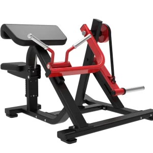 Seated Plate-Loaded Biceps Curl Machine, Heavy-Duty Gym Equipment