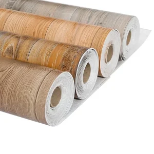 Self Adhesive PVC Flooring Sheet Old House Renovation Directly Lay Thickened Waterproof Commercial Cement Floor Mat Wood Grain