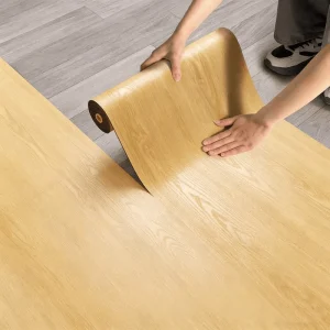 Self-Adhesive Wood-Grain PVC Floor Stickers Moisture-Proof Thickened Wear-Resistant Commercial Floor Cover