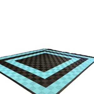Self-Draining Interlocking Garage Flooring Tiles Non-Slip High-Impact PP Tiles for Car Showroom and Workshop