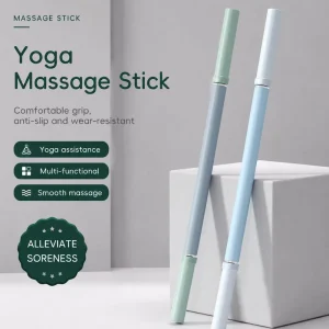 Self Massage High Density Silicone NBR Steel Core Anti Slip Yoga Massage Stick with Comfortable Grip for Home Gym