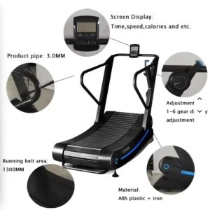 Self-Powered Curved Treadmill with Adjustable Resistance