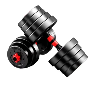 Set Dumbbells PE and Cement Collapsible Octogonal