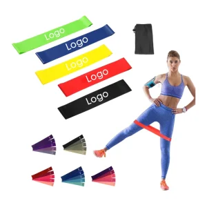 Set Home Gym Workout Mini Bands Yoga Latex Resistance Loop Durable Eco Friendly Comfortable Portable Lightweight Exercise