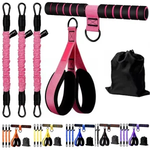 Set of 5 Mini Loop Resistance Bands for Fitness Training, Yoga, and Home Workout