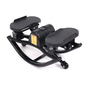 Side To Side U-Shaped Rock Stepper Machine with Digital Display Workout Machine for Legs & Glutes 330 Lbs Capacity