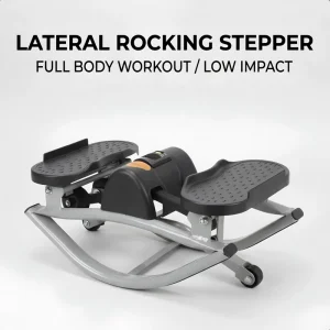 Silent Hydraulic Mini Stepper with Resistance Bands and Lateral Twist