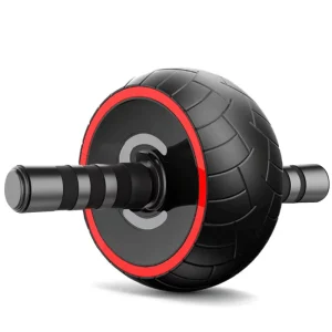 Silent Single-Wheel Abdominal Exercise Roller with Leather Wheel