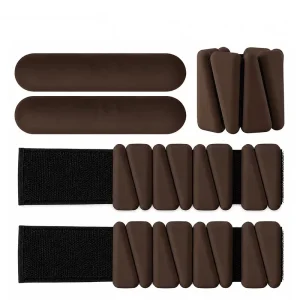 Silicone Ankle and Wrist Weights Set Non-Slip Segmented Flexible Hand Weights for Barre Yoga and Pilates
