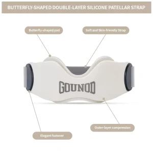Silicone Butterfly Style Patella Strap with Custom Logo for Knee Pain Relief & Patellar Tendon Support-Fitness Protection