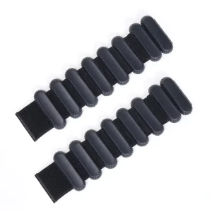 Silicone-Coated Wrist and Ankle Weights Set of 2 for Running, Swimming, Yoga, and Gym, 2 lbs