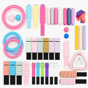 Silicone Dumbbell Power Ring and Bar Set Adjustable Ankle Wrist Weights