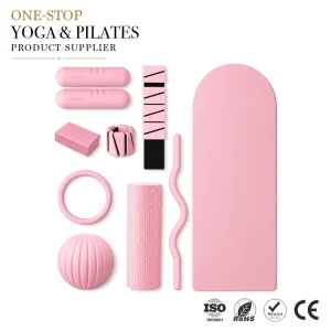 Silicone Dumbbell Yoga Mat Pilates Accessories Kit for Home Gym Studio