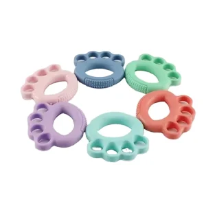 Silicone Finger Grip Strengthener and Massage Tool, Portable