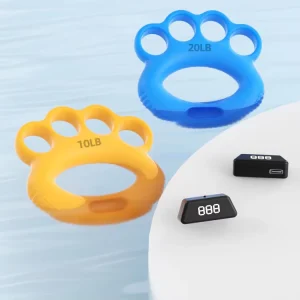 Silicone Finger Grip Training Ring Hand Grip Strengthener Weightlifting Hand Recovery Trainer