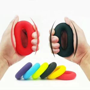 Silicone Finger Hand Grip Strengthener and Wrist Exercise Tool