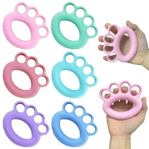 Silicone Finger Ring Hand Gripper and Finger Exerciser for Training and Rehabilitation