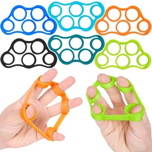 Silicone Finger Stretcher and Hand Grip Exerciser for Stress Relief and Recovery