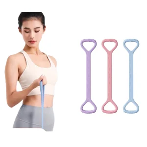 Silicone Multi Loop Resistance Band for Yoga Stretching Physical Therapy Full Body Strength Training Equipment Home Fitness Gear