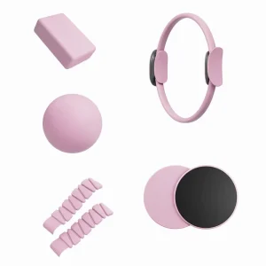 Silicone Pilates Power Ring Weight Beam Set Yoga Mat Home Gym Folding