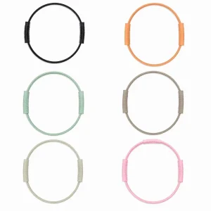 Silicone Pilates Ring Magic Circle with Silicone Edging, Morandi Color, for Home Fitness